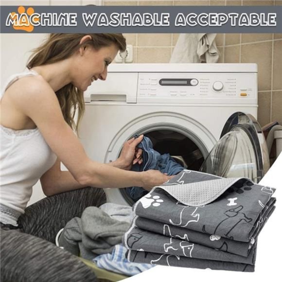 2 Packs Large 34" x 41" Non-Slip Reusable Dog Potty Training Mats - Picture 6 of 7